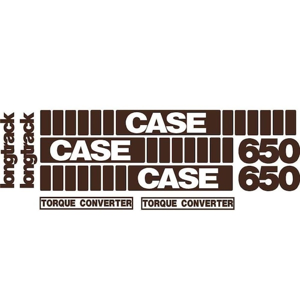 Aftermarket Whole Machine Longtrack Torque Converter Decal Set Fits Case Crawler Dozer 650 CASE650DECALSET - main